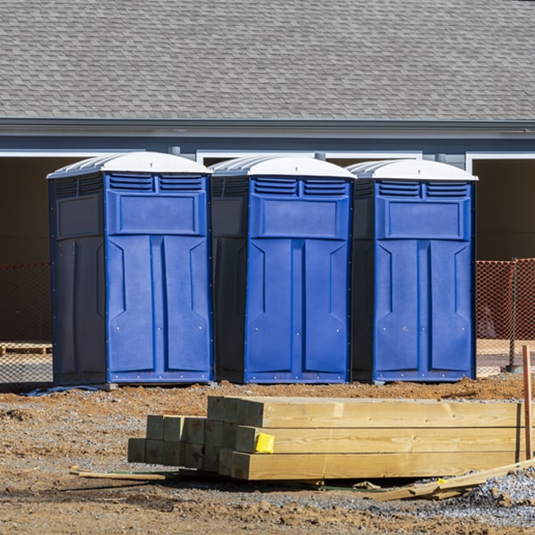 do you offer hand sanitizer dispensers inside the portable restrooms in Clay